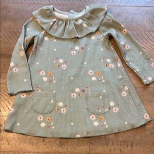 Adorable dress with Bib Collar and Long Sleeves